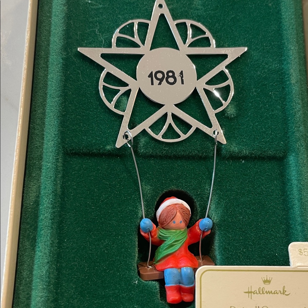 Hallmark 1981 Keepsake Christmas Ornament “Star Swing”